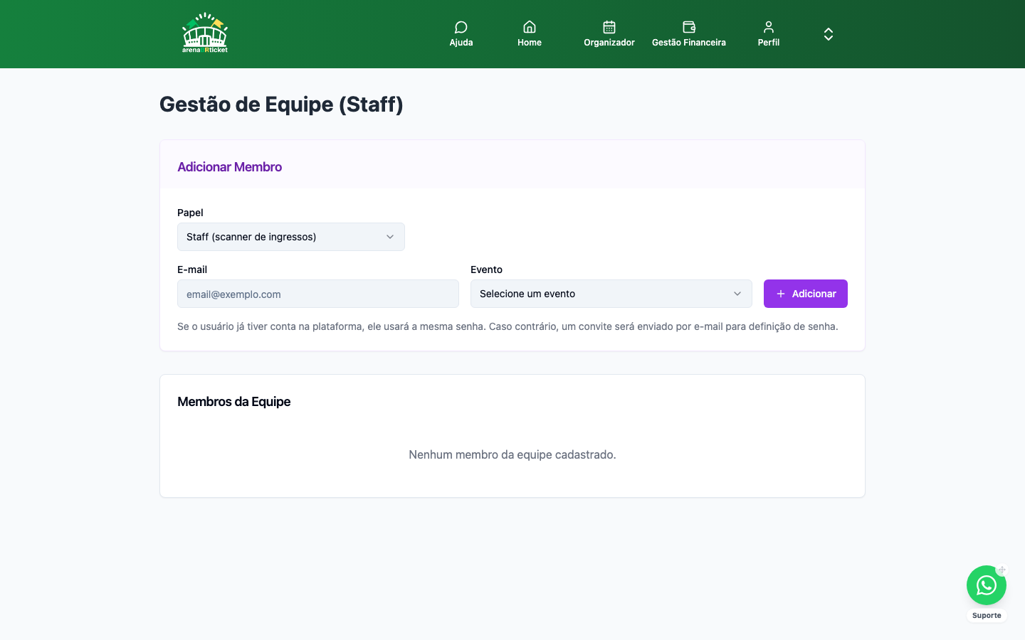 Gestão de Equipe